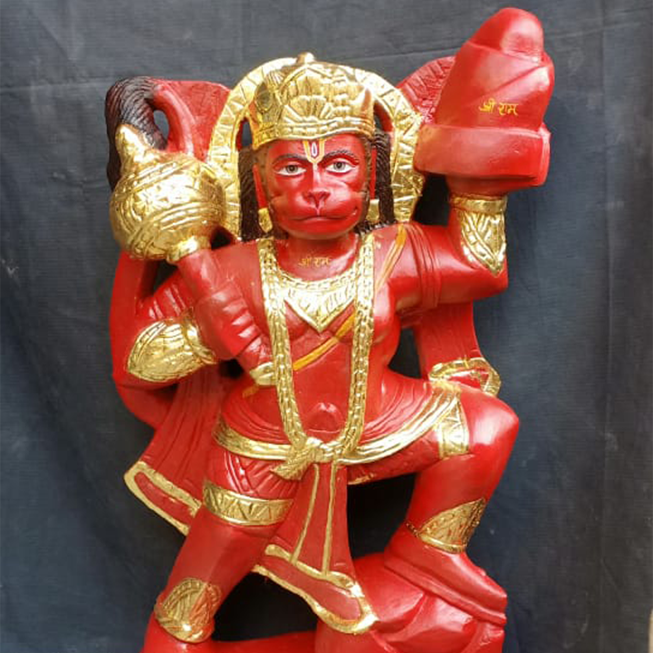 Jamini Arts: Red Marble Hanuman Statue Manufacturer, Wholesaler & Exporter in Jaipur, Rajasthan, UP, Bihar & Haryana